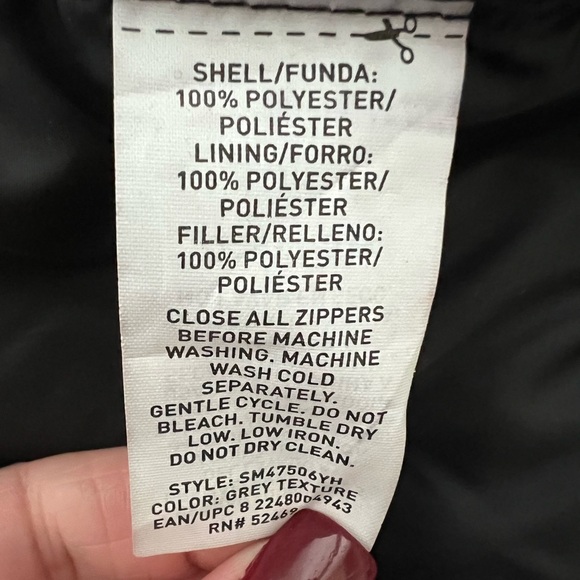 SwissTech Grey Quilted Puffer Jacket Men’s Size L Lightweight Warm Zip Up” - Picture 7 of 8